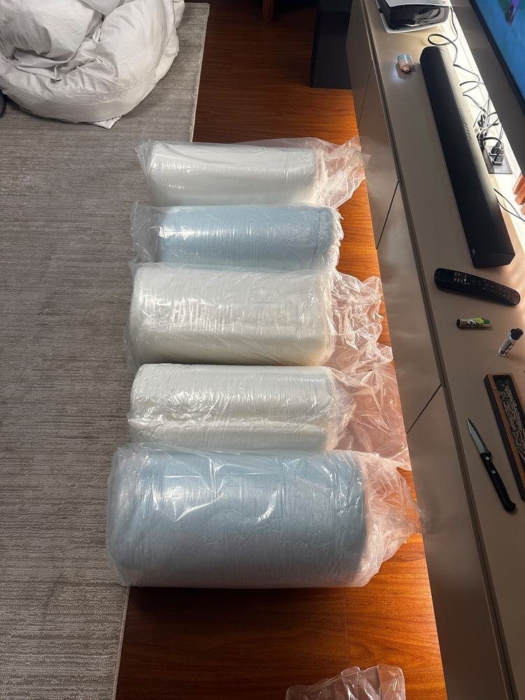 Cinco SleepFoam enrollados, Clásico y Cooling Gel